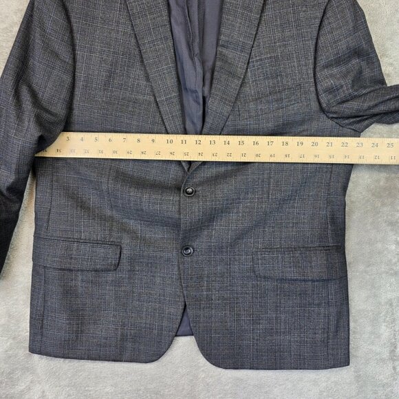 Michael Kors Blazer Mens 44S Gray Check Two Button Sport Coat Suit Jacket - Picture 9 of 12